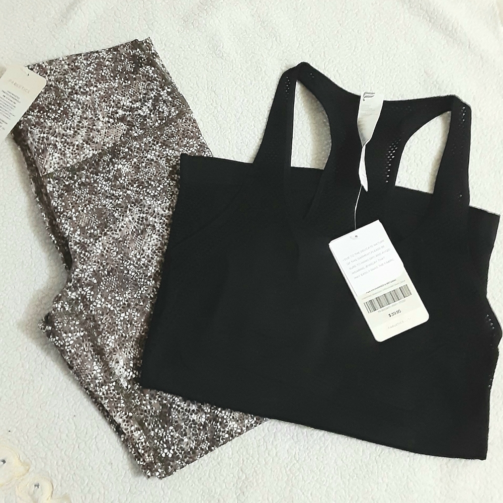 New Fabletics powerhold leggings + tank